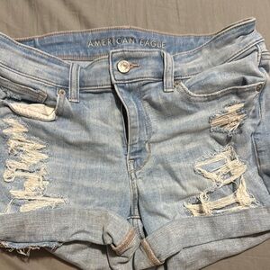 American Eagle Distressed Denim Shorts